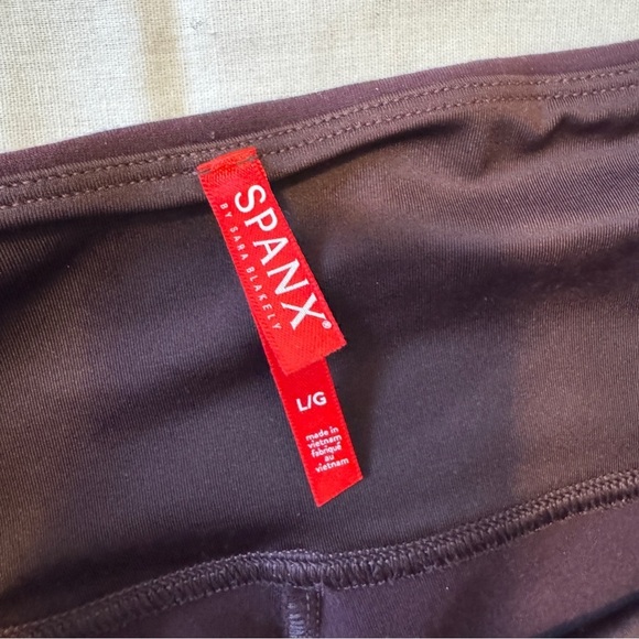 Spanx Large Ponte Ankle Pants Leggings ~ Stretch Slimming High Waist Plum Wine - Picture 8 of 10